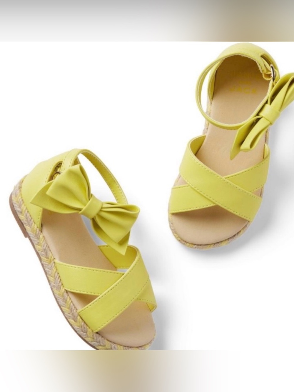 JANIE AND JACK BOW STRAP ESPADRILLE